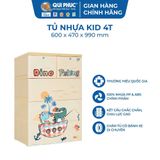  Tủ nhựa Qui Phúc  quần áo KID 4 tầng 100% nguyên liệu nhựa chính phẩm, an toàn cho bé 