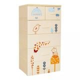  Tủ nhựa Qui Phúc  KID 5 tầng 