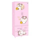  Tủ nhựa treo quần áo  Qui  Phúc LOUIS 2 tầng, thanh treo inox tiện lợi, có khóa 