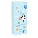  Tủ nhựa treo quần áo  Qui  Phúc LOUIS 2 tầng, thanh treo inox tiện lợi, có khóa 