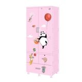  Tủ nhựa treo quần áo  Qui  Phúc LOUIS 2 tầng, thanh treo inox tiện lợi, có khóa 
