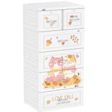  Tủ nhựa Duy Tân Tabi 5 Tầng- Họa Tiết Mèo con 