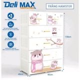  Tủ nhựa Qui Phúc  DELI MAX 5 tầng 