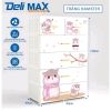  Tủ nhựa Qui Phúc  DELI MAX 5 tầng 
