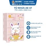  Tủ nhựa Qui Phúc 4 tầng AE 