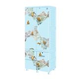  Tủ nhựa treo quần áo  Qui  Phúc LOUIS 2 tầng, thanh treo inox tiện lợi, có khóa 