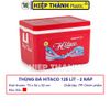  Thùng Đá HITACO 125 Lít 2 Nắp Đậy - Nhựa Hiệp Thành - Kích Thước: 75 x 54 x 52 cm 