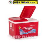  Thùng Đá HITACO 125 Lít 2 Nắp Đậy - Nhựa Hiệp Thành - Kích Thước: 75 x 54 x 52 cm 