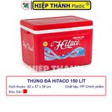  Thùng Đá HITACO 150 Lít Có 8 Bánh Xe - Nhựa Hiệp Thành - Kích thước: 82 x 57 x 58 cm 