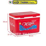  Thùng Đá HITACO 150 Lít Có 8 Bánh Xe - Nhựa Hiệp Thành - Kích thước: 82 x 57 x 58 cm 