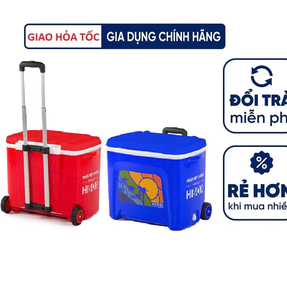  Thùng Đá HiBox 42 Nhựa Hiệp Thành- Bánh xe kéo 