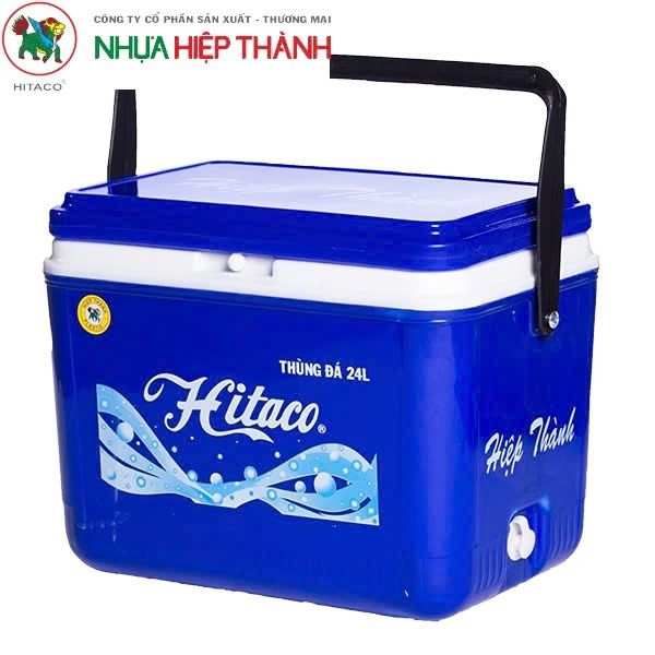  THÙNG ĐÁ HITACO VUÔNG 24 LÍT HIỆP THÀNH CAO CẤP-Kích thước: 41.3 x 28.3 x H 36.0 CM 
