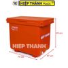  Thùng Đá HITACO 110 Lít Loại Cao Cấp Công Nghệ Foam - Nhựa Hiệp Thành - Kích thước: 74 x 47 x 63 cm 
