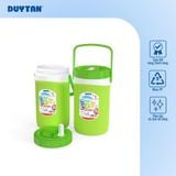  Bình Giữ Nhiệt 4lít, có vòi DUY TÂN nhựa PP, bình đá mini giữ lạnh đến 12 giờ, nắp có ron chống rỉ nước 