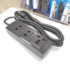 Ổ Cắm Điện 3 Lỗ 2200W Lõi Sứ Chịu Nhiệt Màu Đen 3K SOPOKA