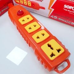 Ổ Cắm Điện 4 Lỗ Không Dây 6000W Có Nút Nguồn 4S-6000W2+ SOPOKA
