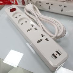 Ổ Cắm Điện 4 Lỗ USB Sạc Nhanh Lõi Sứ Chịu Nhiệt 2200W 4U2 SOPOKA