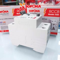 Aptomat Chống Giật 1 Pha 2P, RCCB Chống Giật 1 Pha 2P 30mA SOPOKA
