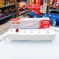 Ổ Cắm Điện 4 Lỗ 2200W Lõi Sứ Không Dây Có Công Tắc 4M-0 SOPOKA