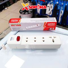 Ổ Cắm Điện 4 Lỗ 2200W Lõi Sứ Không Dây Có Công Tắc 4M-0 SOPOKA
