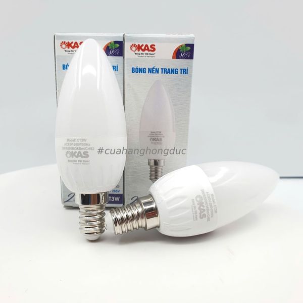 Bóng Đèn Led Nến Trang Trí 3W Sáng Trắng Kích Cỡ Đui E14 SOPOKA