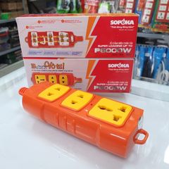 Ổ Cắm Điện 3 Lỗ 6000W Lõi Sứ Không Dây P6000W SOPOKA