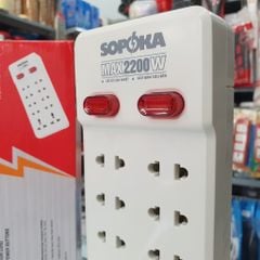 Ổ Cắm Điện 10 Lỗ Không Dây 2200W Lõi Sứ Chịu Nhiệt 10Y-0 SOPOKA