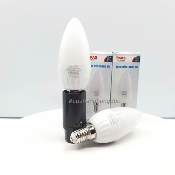 Bóng Đèn Led Nến Trang Trí 3W Sáng Trắng Kích Cỡ Đui E14 SOPOKA