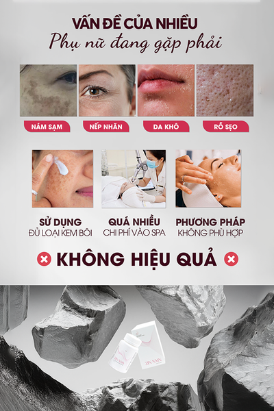 Viên Uống Nội Tiết Trắng Da Mờ Nám Zin NMN