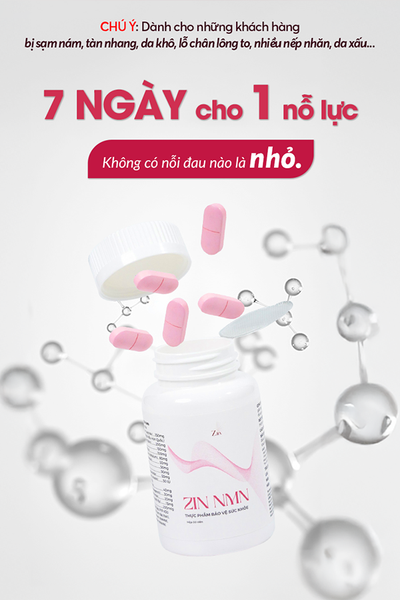 Combo Zin NMN - Trắng Không Tì Vết, Mờ Sạm Nám, Tàn Nhang Zin NMN
