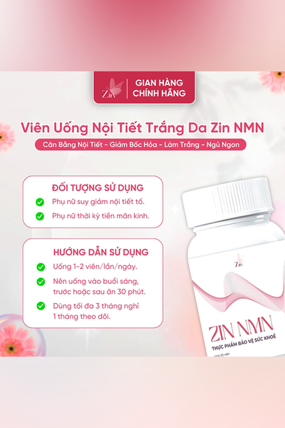 Combo Zin NMN - Trắng Không Tì Vết, Mờ Sạm Nám, Tàn Nhang Zin NMN