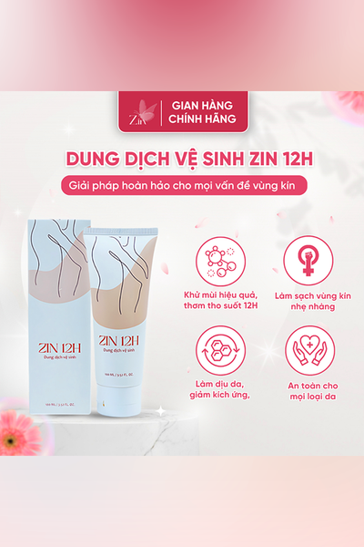 DDVS Phụ Nữ Zin12h - Khử Mùi Hôi, Kháng Khuẩn An Toàn Cho Cả Mẹ Bầu
