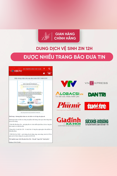 DDVS Zin 12H Khử Mùi, Kháng Khuẩn An Toàn Cho Mẹ Bầu