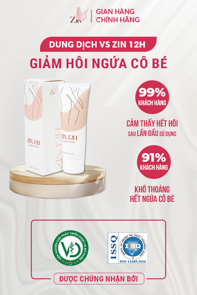 DDVS Zin 12H Khử Mùi, Kháng Khuẩn An Toàn Cho Mẹ Bầu