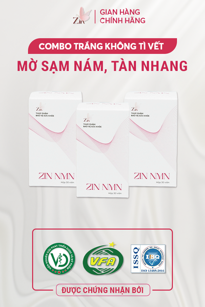 Combo Zin NMN - Trắng Không Tì Vết, Mờ Sạm Nám, Tàn Nhang Zin NMN