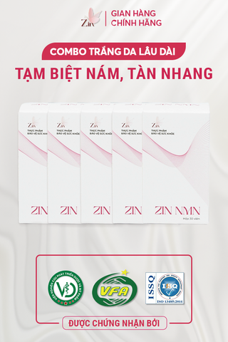 Combo Zin NMN - Hỗ Trợ Trắng Da Lâu Dài