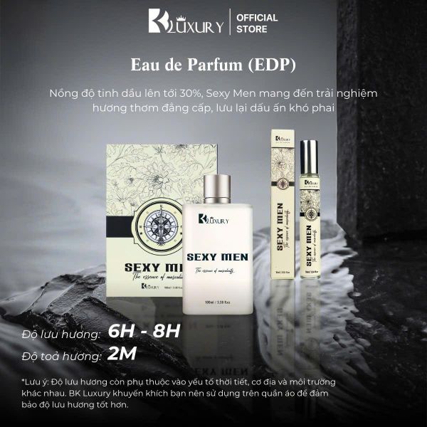 Combo 2 Chai Nước Hoa Nam SEXY MEN edp TAM ĐẠI MỘC 10ml - Hương Thơm Nam Tính Gợi Cảm, Lưu Hương 8 Tiếng