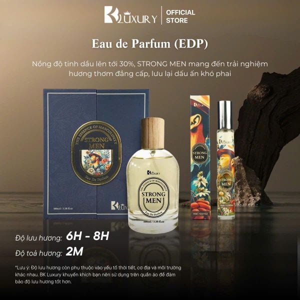 Nước Hoa Nam STRONG MEN edp TAM ĐẠI MỘC 100ml - Hương Thơm Nam TÍnh Mạnh Mẽ, Lưu Hương 8 Tiếng