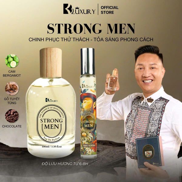 Nước Hoa Nam STRONG MEN edp TAM ĐẠI MỘC 100ml - Hương Thơm Nam TÍnh Mạnh Mẽ, Lưu Hương 8 Tiếng