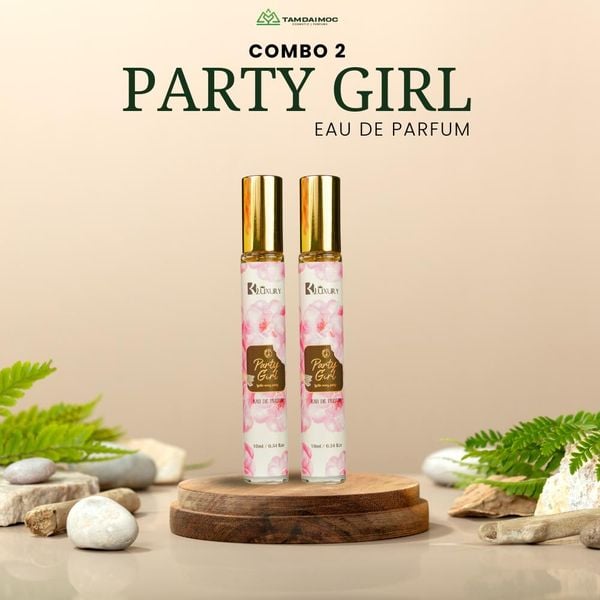 Combo 2 Chai Nước Hoa Nữ PARTY GIRL edp TAM ĐẠI MỘC 10ml  - Hương Thơm Quyến Rũ Thu Hút, Lưu Hương 8 Tiếng