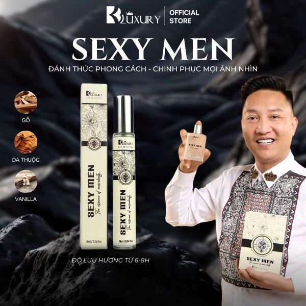 [BK] Combo 2 Chai Nước Hoa Nam 1985 UNISEX & SEXY MEN 10ml, Hương Thơm Mạnh Mẽ Quyến Rũ