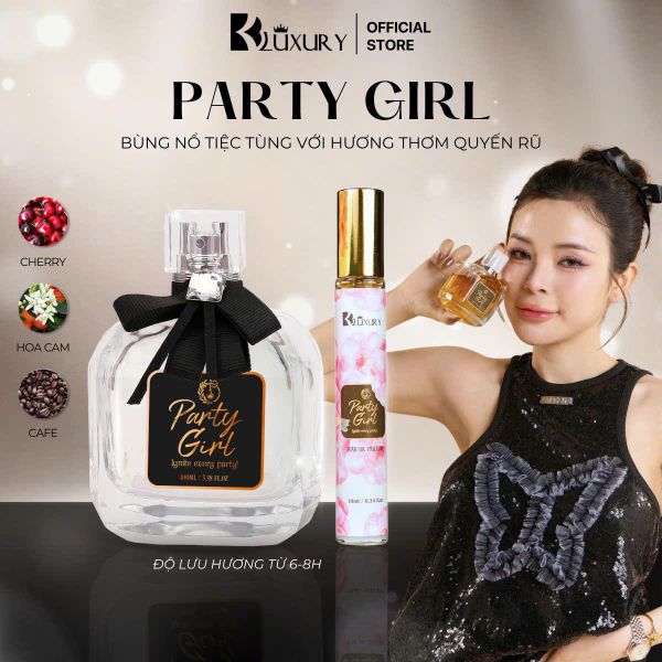Combo 2 Chai Nước Hoa Nữ PARTY GIRL edp TAM ĐẠI MỘC 10ml  - Hương Thơm Quyến Rũ Thu Hút, Lưu Hương 8 Tiếng