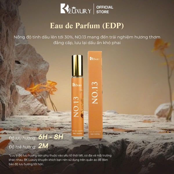 [TĐM] Nước Hoa Unisex NO.13 edp TAM ĐẠI MỘC 10ml - Hương Thơm Hiện Đại, Quyến Rũ, Lưu Hương 8 Tiếng