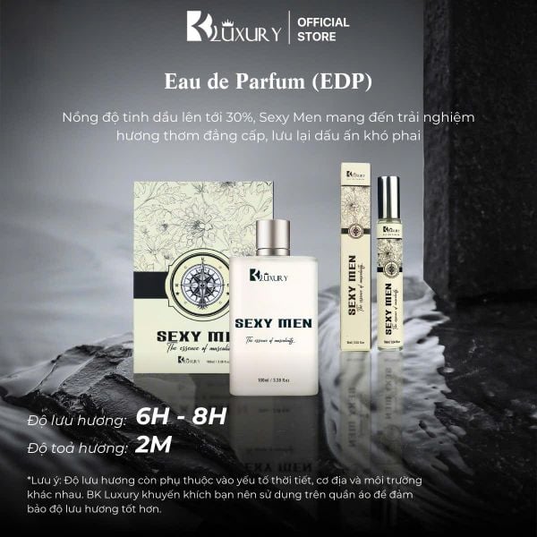 Nước Hoa Nam SEXY MEN edp TAM ĐẠI MỘC 100ml - Hương Thơm Nam Tính Gợi Cảm, Lưu Hương 8 Tiếng
