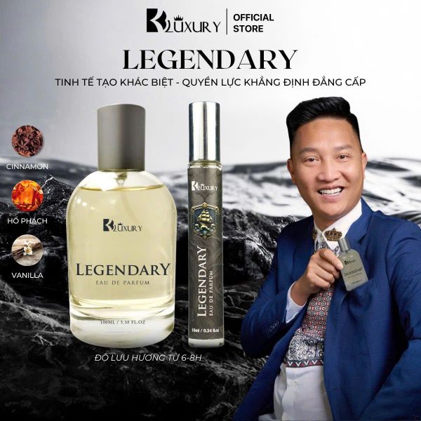 Nước Hoa Nam LEGENDARY edp TAM ĐẠI MỘC 10ml - Hương Thơm Mạnh Mẽ Lịch Lãm, Lưu Hương 8 Tiếng