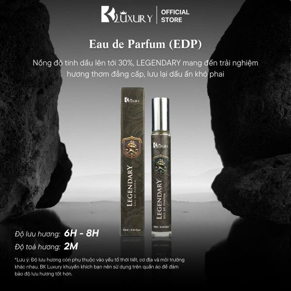 [TĐM] Nước Hoa Nam LEGENDARY edp TAM ĐẠI MỘC 10ml - Hương Thơm Mạnh Mẽ Lịch Lãm, Lưu Hương 8 Tiếng