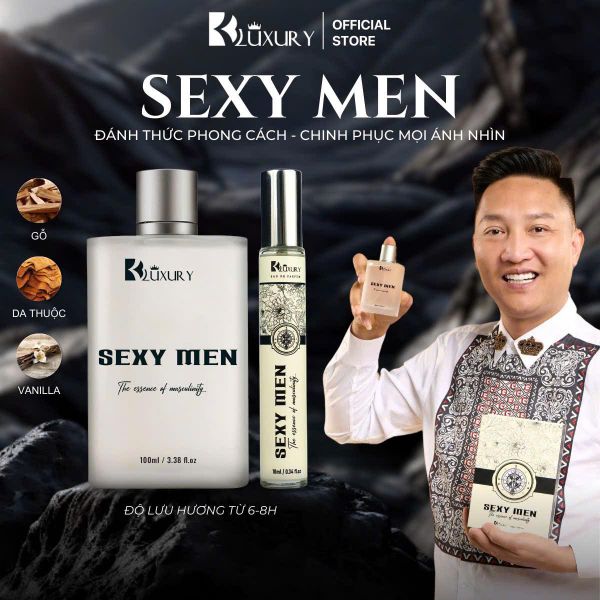 Nước Hoa Nam SEXY MEN edp TAM ĐẠI MỘC 10ml - Hương Thơm Nam Tính Gợi Cảm, Lưu Hương 8 Tiếng