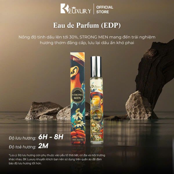 Nước Hoa Nam STRONG MEN edp TAM ĐẠI MỘC 10ml - Hương Thơm Nam TÍnh Mạnh Mẽ, Lưu Hương 8 Tiếng