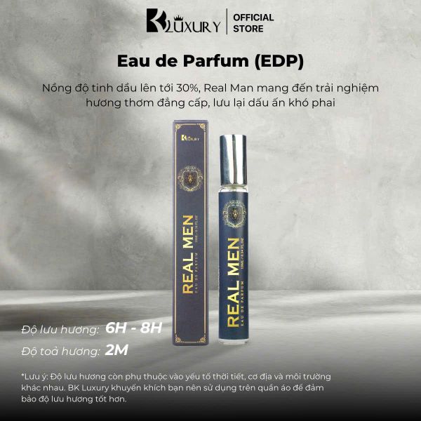 [TĐM] Nước Hoa Nam REAL MEN edp TAM ĐẠI MỘC 10ml - Hương Thơm Nam Tín Tự Tin, Lưu Hương 8 Tiếng