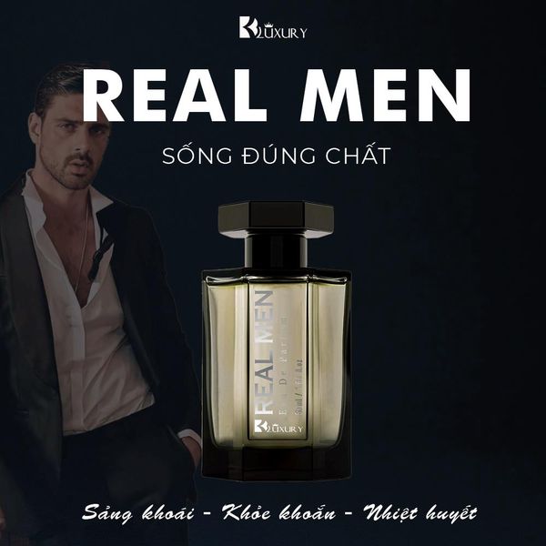 [TĐM] Nước Hoa Nam REAL MEN edp TAM ĐẠI MỘC 50ml -Không cần cầu kỳ - chỉ cần thơm như đàn ông đúng nghĩa.